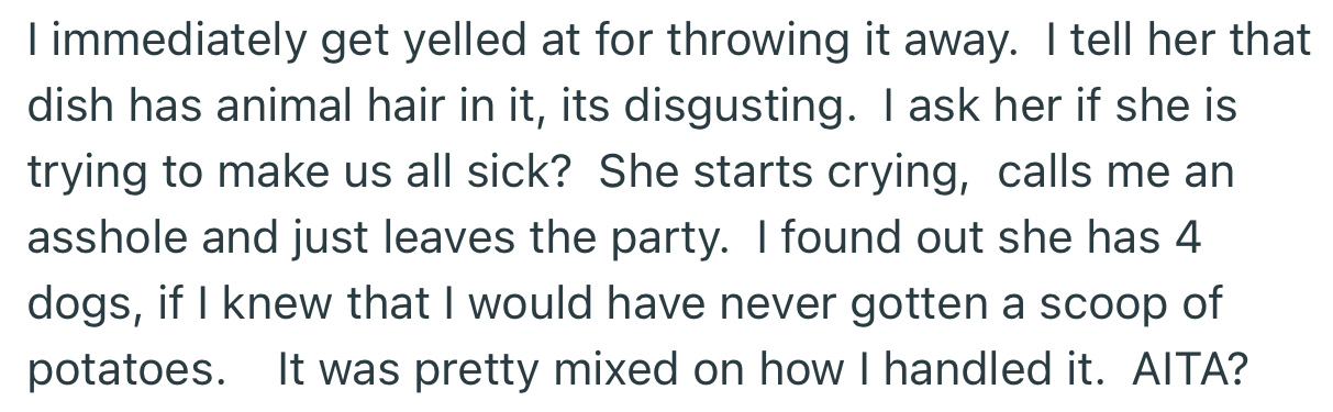 OP proceeded to berate the lady to tears for putting everyone’s health in danger