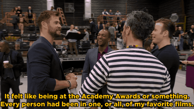 Being at the Academy Awards...