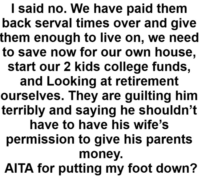 They have paid them back several times over and have given them enough to live on