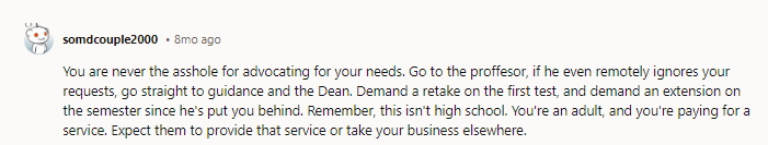 This isn't high school.