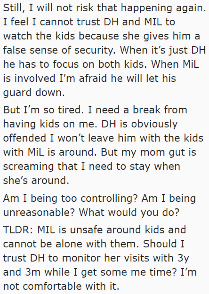 The OP resolved not to allow this to ever happen again.