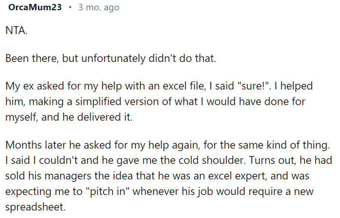 This Redditor was in the same position, and it didn't go well