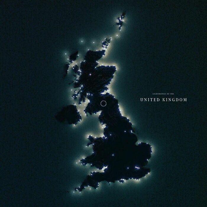 34. A Cool Guide Showing The Lighthouses In The UK