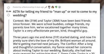 Redditor Tells Gay Friend To 'Man Up' If He Wants To Come To His Wedding