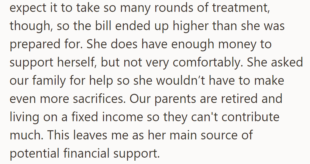 Emily’s IVF costs exceeded her budget. With little help from retired parents, he’s her main support.