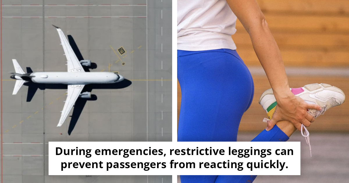 Aviation Specialist Shares Reasons to Avoid Wearing Leggings While Flying