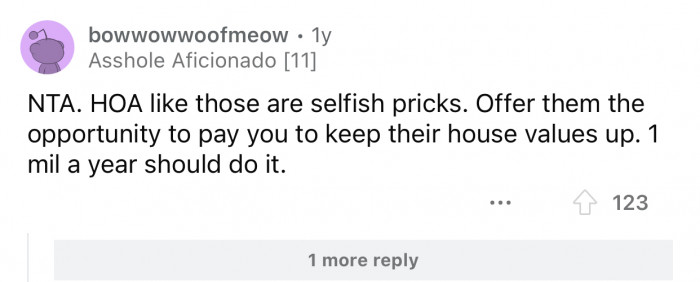 They can fund the renovations if they want them so bad.