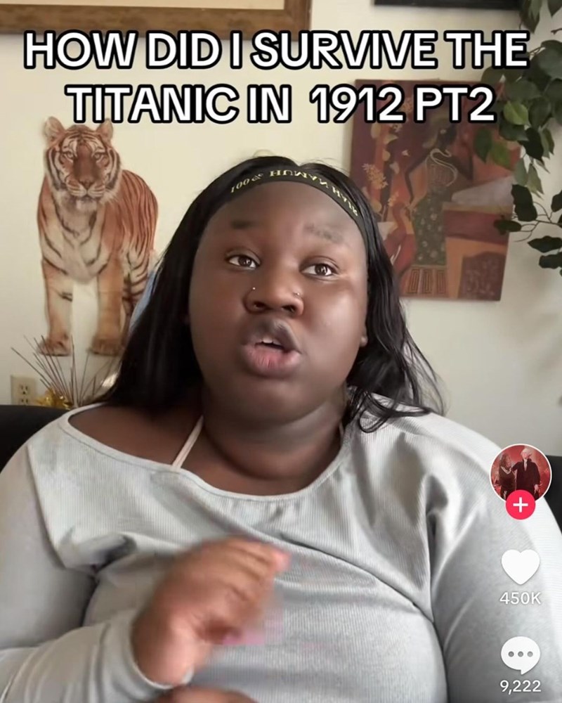 6. “Still wondering how I made it out of 1912, survived the Titanic, and somehow ended up on your FYP.