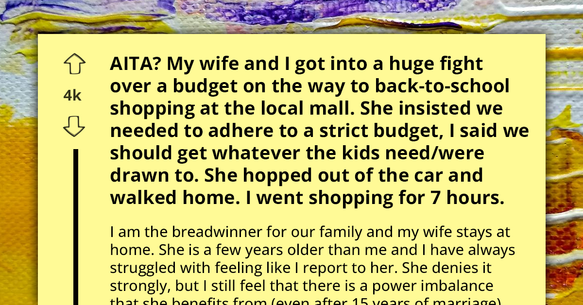 Frugal Wife Argues With High-Income Husband About Back-To-School Budget