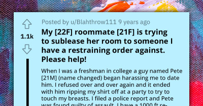 Woman Left Stunned and Terrified as Roommate Subleases Room to Her Abuser Despite Showing Proof of a Restraining Order