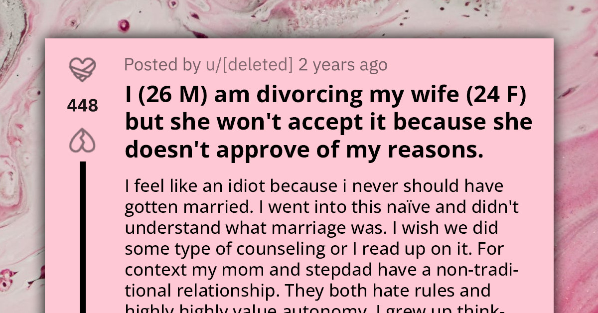 Man Coming From Unconventional Family Wants Divorce Due To Unmet Expectations In Marriage, Wife Opposes