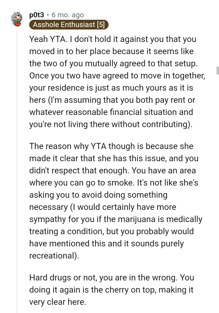 OP's GF made it clear that she had this issue, yet the OP is making things worse