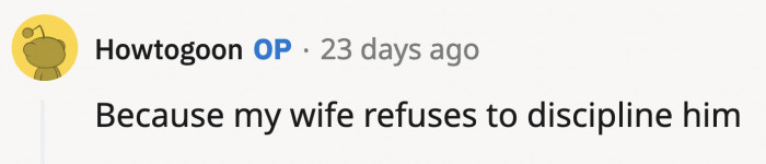 OP's wife thinks the punishments are way too harsh.