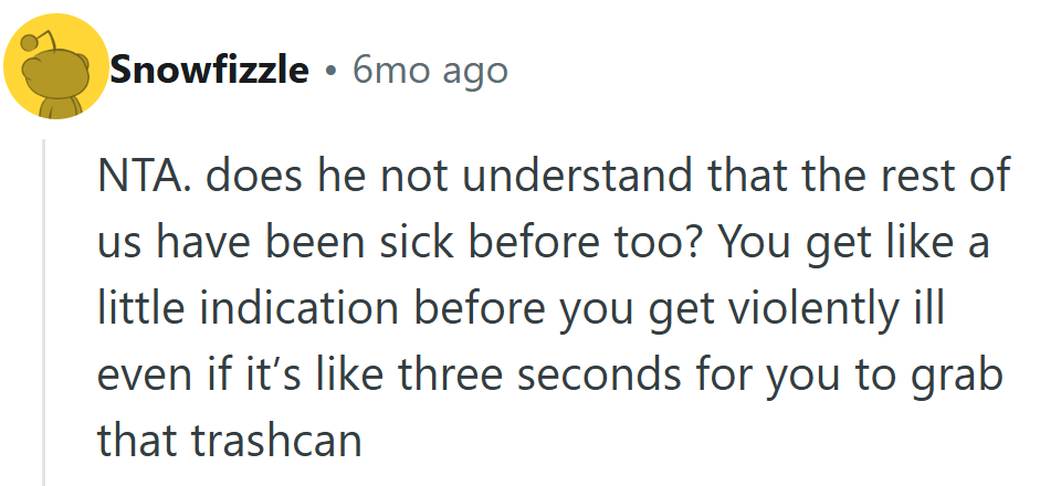 Everyone knows that split second before disaster—and apparently, he decided to use it poorly.
