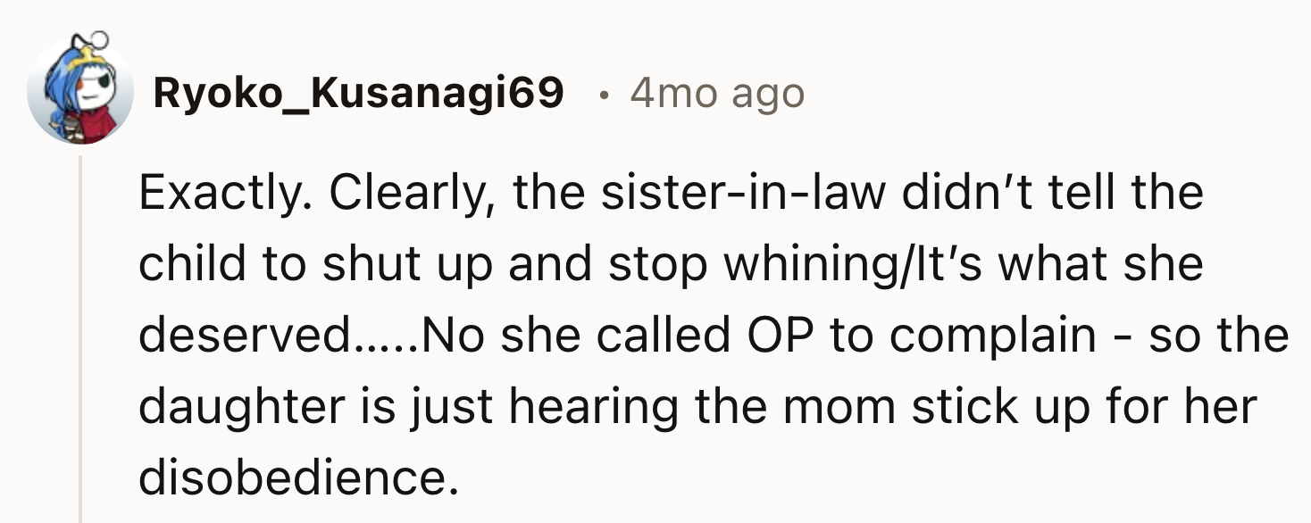 Telling The Child To Shut Up