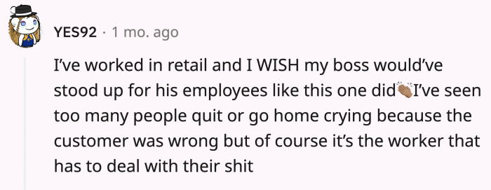 People in retail and food service do not get paid enough to be yelled at by rude customers who never bothered to learn good manners.