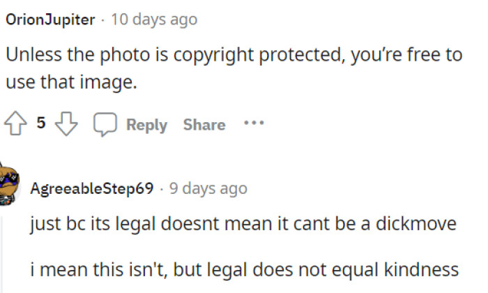 Conflicting Responses in the Comments