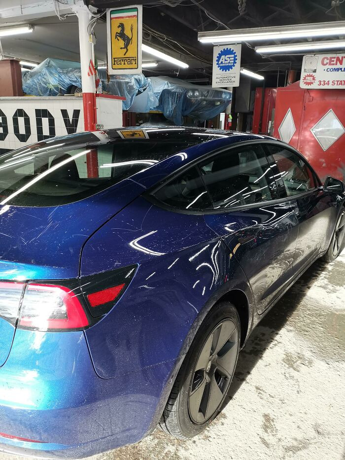 "I Scratched My 2-Day-Old Tesla Everywhere Using A Metal Shovel"