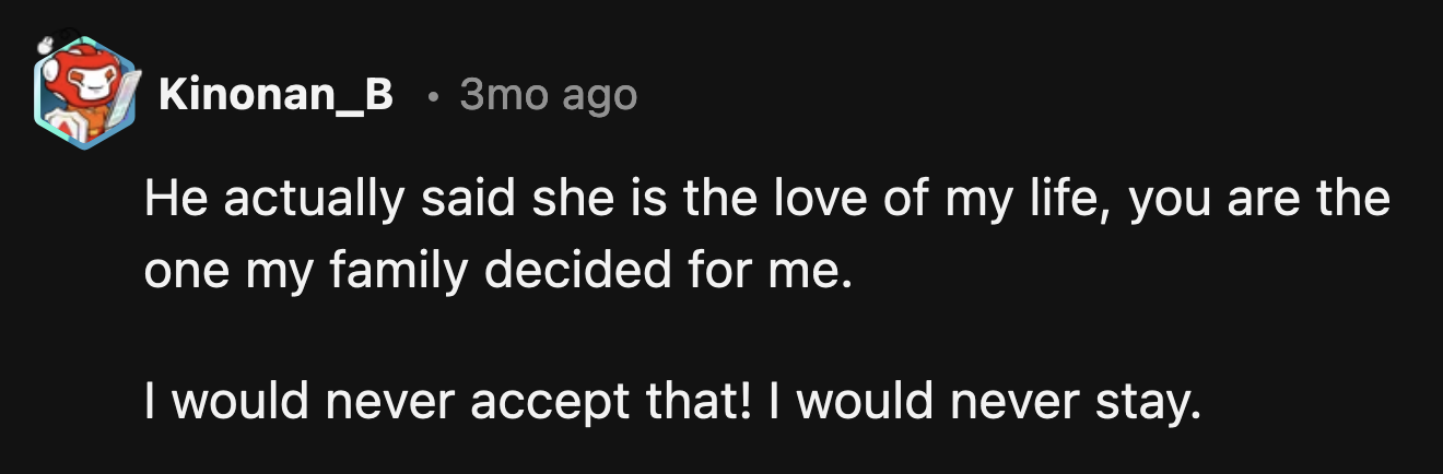 How was that conversation not the end of their marriage?