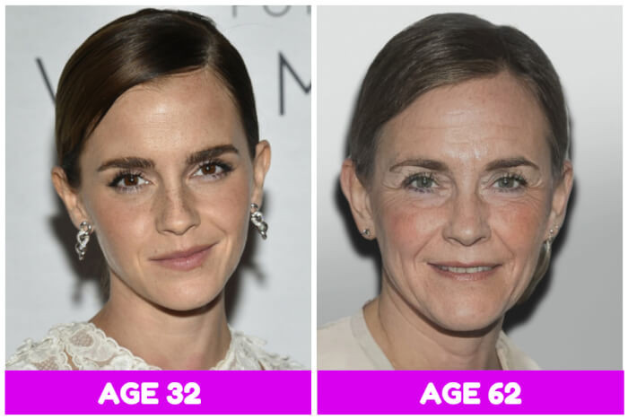 3. Emma Watson looks very much the same and just as sweet.