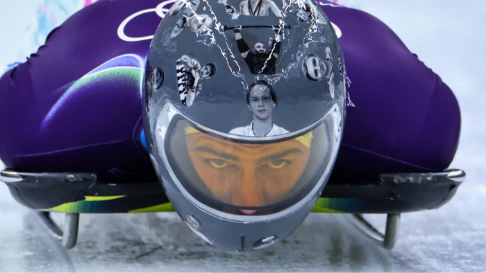 Olympic officials and IOC representatives discussing consequences for Heraskevych’s helmet defiance