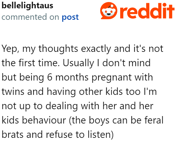 The OP has been understanding before, but at this point, her stepsister is taking advantage of the situation.