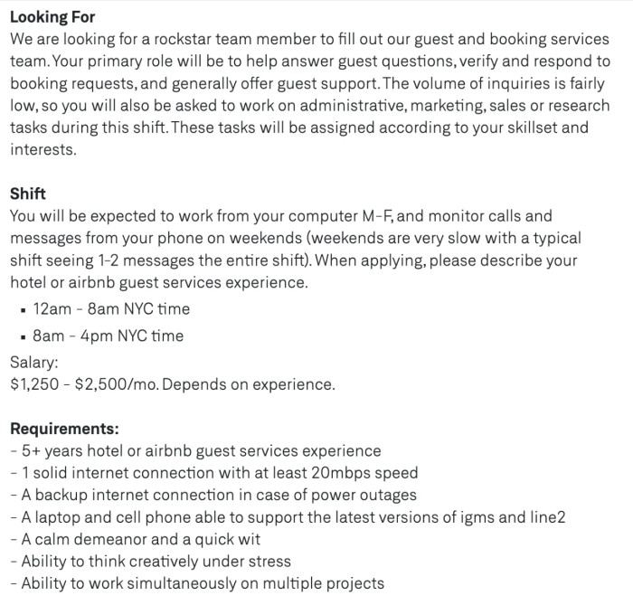 An interesting job posting