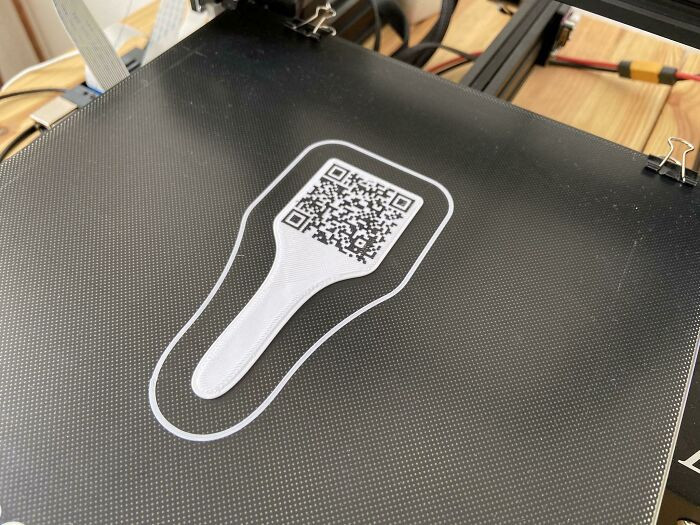 "I Made A Tag For One Of My Houseplants. The Qr Code Links To An Online Care Sheet"