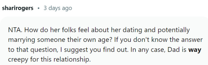 How do her folks feel about this?