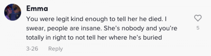 I think a lot of people agree with this statement because she was kind enough to tell her, and the mistress should know her place.