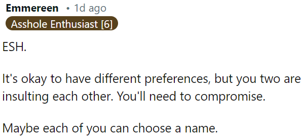 Both parties are at fault here; compromise is necessary.