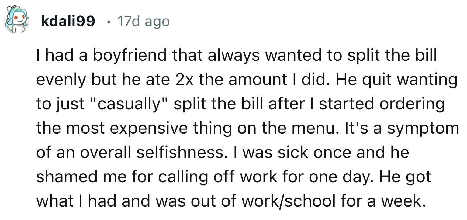 Having a Boyfriend That Always Wants to Split the Bills