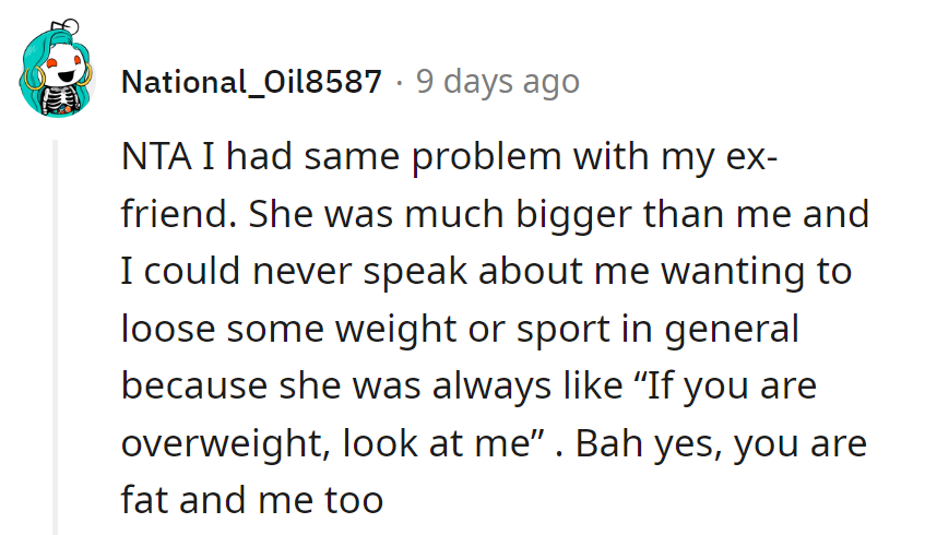 It's like they're in the same boat, but only one's doing the rowing. Roommate needs a reality check!