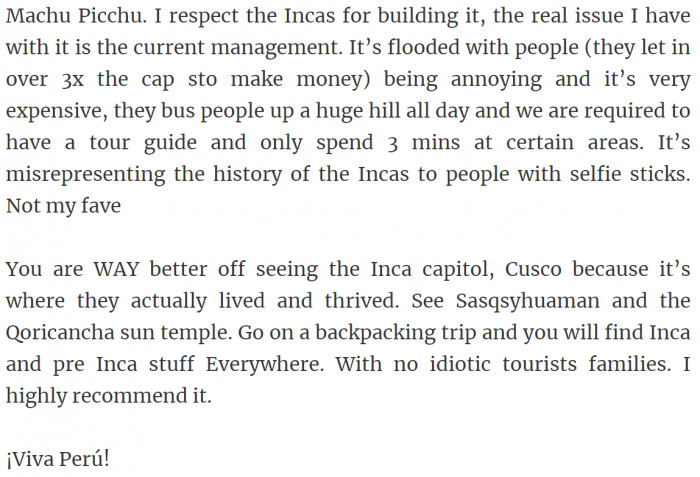 7. Machu Picchu