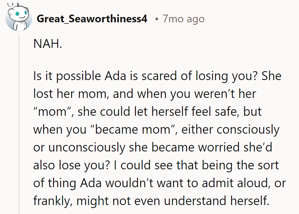 Looks like Ada's playing the 'Better Safe Than Sorry' card. Family drama: the ultimate whodunit!