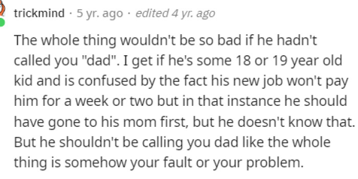 This is something that many people are discussing because we're really not sure why he called him that, but obviously, he was being an AH in the way he spoke to him.