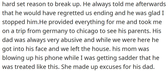 Recently, he took her from Germany to Chicago to meet his parents, but it didn't go well: