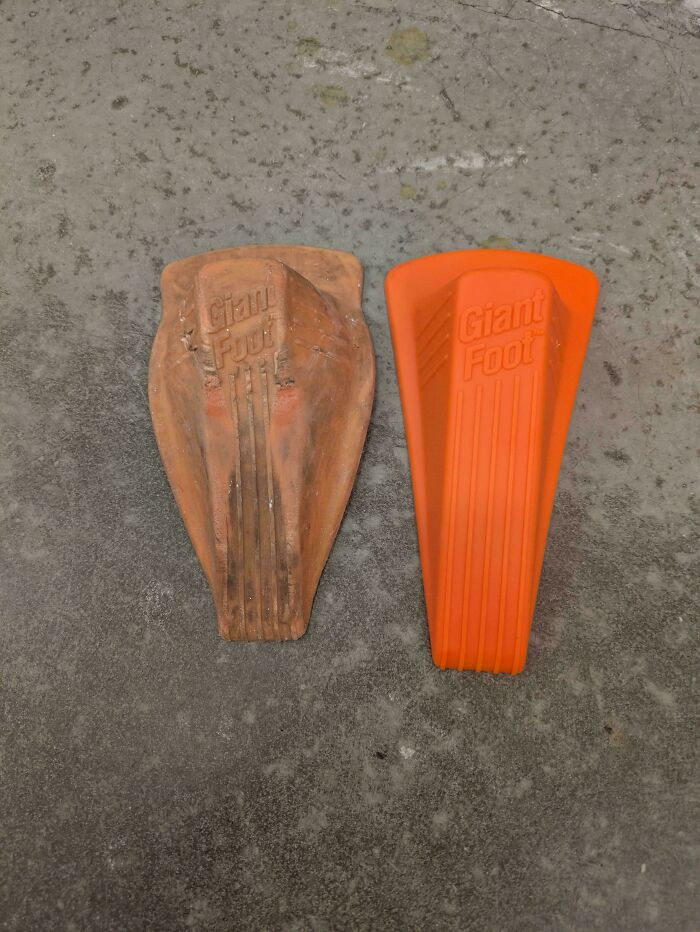 "New vs. Old Door Stops"