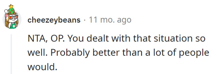 Handling it like a pro, better than some would.