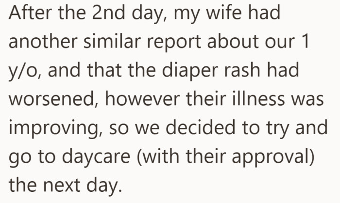 After two days, the pattern continued, leaving the parents even more uneasy about the situation.