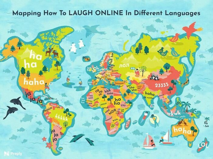 7. Expressing Laughter Around The World: This Is How To Laugh Online In 26 Languages