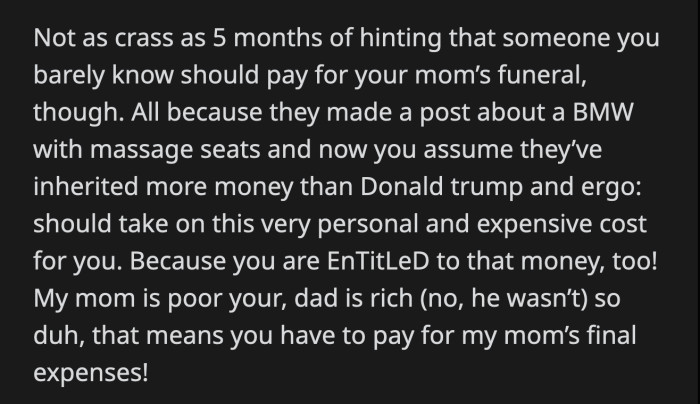 OP knows not to ask directly if her friend is trying to scam her out of money, but she considered it.