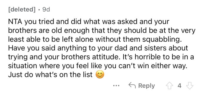 OP was forced into a no-win situation.