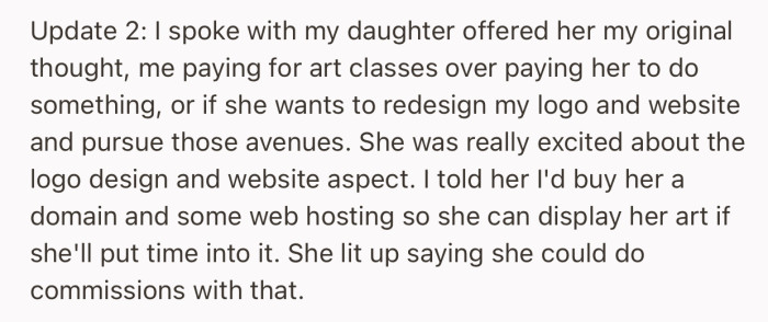 He took some time to speak with his daughter, and she’s excited about the offer