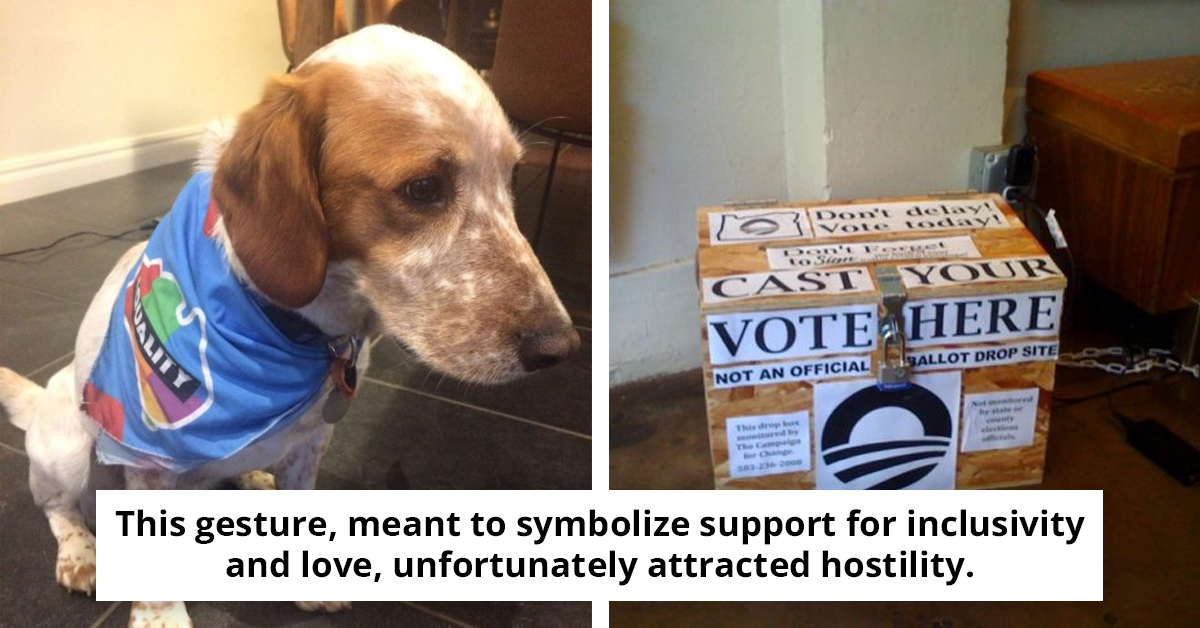 In Support of Equality, Dog's Bandana Triggers Man's Outrageous Act