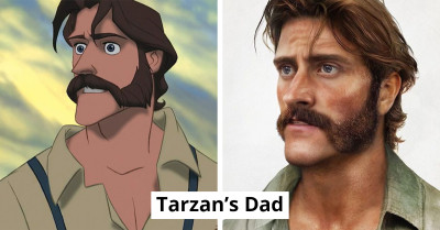 This Artist Turns Disney Dads into Realistic Portraits