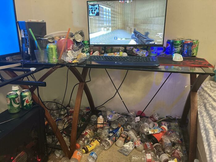 "The 'I Dropped Out Of High School And Don’t Have A Job' Gaming Setup"