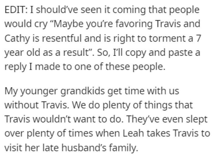 OP Provided an Edit to the Story to Further Explain the Situation