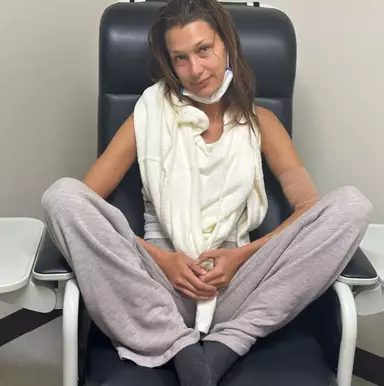 This is Bella Hadid and she has been diagnosed with the same disease