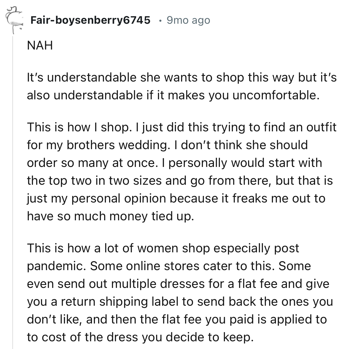 “It’s Understandable She Wants to Shop This Way, but It’s Also Understandable If It Makes You Uncomfortable. This Is How I Shop.”